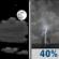 Saturday Night: Partly Cloudy then Chance Showers And Thunderstorms