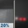 Saturday Night: Slight Chance Rain Showers then Patchy Fog