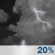 Thursday Night: A slight chance of showers and thunderstorms. Mostly cloudy, with a low around 65. West wind around 6 mph. Chance of precipitation is 20%. New rainfall amounts less than a tenth of an inch possible. Thursday Night: Slight Chance Showers And Thunderstorms